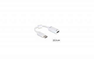 Delock Átalakító - 61767 (Displayport 1.1a -> HDMI, FullHD, fehér)