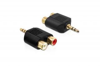 Delock Átalakító - 65365 (3.5 mm Jack > 2 x RCA, apa/anya)