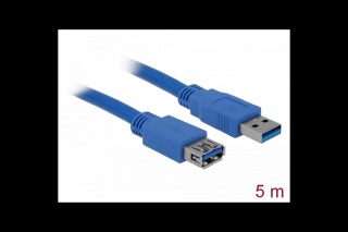 Delock Kábel - 82541 (USB-A 3.0 -> USB-A 3.0 Hosszabbító kábel, apa/any, 5m)