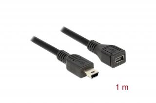 Delock Kábel - 82667 (USB 2.0 mini-B, hosszabbító kábel, apa-anya, 1m)