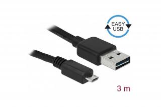 Delock Kábel - 83368 (USB-A 2.0 -> USB Micro-B, apa/apa, 3m)