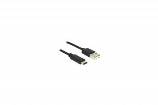 Delock Kábel - 83600 (USB Type-C -> USB-A 2.0, Max.: 480 Mb/s, fekete, 1m)