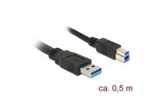 Delock Kábel - 85065 (USB3.0, A-B kábel, apa/apa, 0,5m)