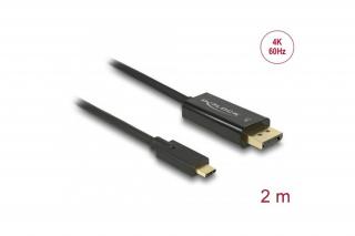 Delock Kábel - 85256 (USB Type-C csatlakozó > Displayport csatlakozó 2 m)