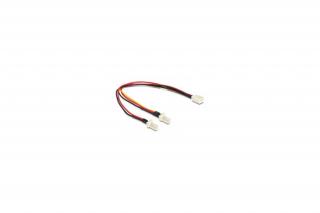 Delock Kábel - 89343 (Molex 3 pin anya > 2 x Molex 3 pin apa, 22 cm)