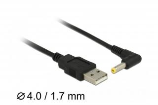 Delock USB tápkábel > DC 4,0 x 1,7 mm apa 90  1,5 m hosszú