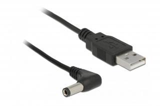 Delock USB tápkábel DC 5,5 x 2,5 mm-es 90 -os apára 1,5 m