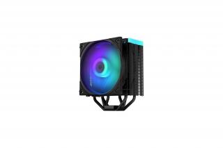 Endorfy CPU Cooler - Fera 5 Black ARGB (12 cm, 4 pin, 4x heatpipe, PWM, TDP 220W, fekete)