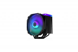 Endorfy CPU Cooler - Fortis 5 Black ARGB (14 cm, 4 pin, 6x heatpipe, PWM, TDP 220W, fekete)