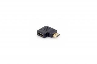 Equip Átalakító - 118910 (HDMI-HDMI átalakító anya/apa, 90 fokban hajlított)