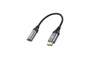 Equip Átalakító - 133445 (DisplayPort1.2 to HDMI, 4K/60Hz, szürke)