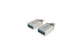 Equip Átalakító - 133473 (USB-C -> USB-A átalakító, apa/anya, ezüst)