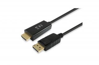 Equip Átalakító Kábel - 119391 (DisplayPort - HDMI kábel, apa/apa, 3m)