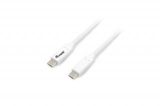 Equip Átalakító Kábel - 128361 (USB-C 3.2 Gen1 to USB-C, apa/apa, PD:60W, fehér, 1m)