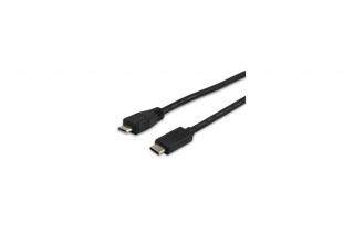 Equip Átalakító Kábel - 12888407 (USB-C -> USB MicroB 2.0 kábel, apa/apa, 1m)