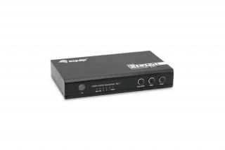 Equip HDMI Switch - 332725 (3x Bemenet, 1x Kimenet, USB tápellátás, aluminium, fekete)