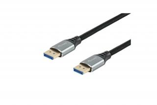 Equip Kábel - 119281 (Premium, DisplayPort2.1 kábel, 4K/240Hz, apa/apa, fekete, 1m)
