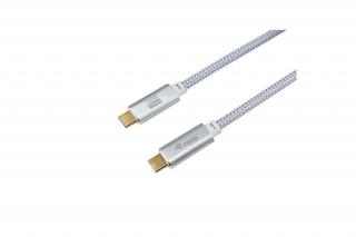 Equip Kábel - 128358 (USB-C 3.2 Gen1 to USB-C, apa/apa, fehér, 2m)
