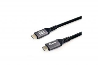 Equip Kábel - 128383 (USB-C 4 Gen1 to USB-C, apa/apa, fekete, 2m)
