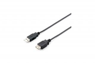 Equip Kábel - 128851 (USB2.0, A-A hosszabbítókábel, apa/anya, duplán árnyékolt, 3m)