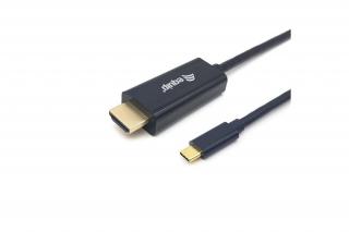 Equip Kábel - 133411 (USB-C to HDMI, apa/apa, 4K/30Hz, műanyag burkolat, 1m)