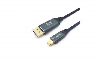 Equip Kábel - 133421 (USB-C to DisplayPort, apa/apa, 8K/60Hz, aluminium burkolat, 1m)