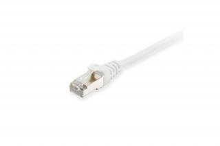 Equip Kábel - 606001 (S/FTP patch kábel, CAT6A, LSOH, PoE/PoE+ támogatás, fehér, 0,25m)