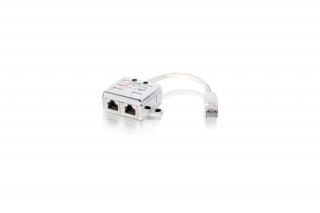 Equip RJ45 Elosztó - 127603 (Bemenet: 1x RJ45 8P8C, Kimenet: 2x RJ45 8P4C, árnyékolt)