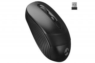 Everest Vezeték nélküli Egér - SM-18 Black (1600 DPI, 4gomb, optikai, fekete)