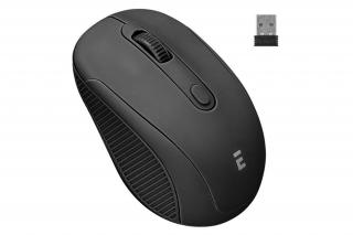 Everest Vezeték nélküli Egér - SM-300 Black (1600 DPI, 4gomb, optikai, fekete)