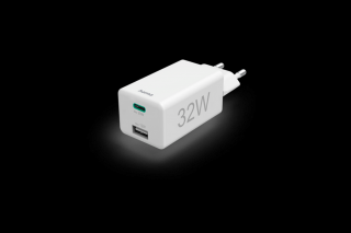 Hama Hálózati töltő - 201691 (1xUSB-A, 1xUSB-C, PD/QC, 32W, fehér)