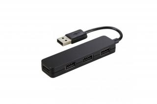 Hama "SLIM" USB2.0 hub fekete (12324)