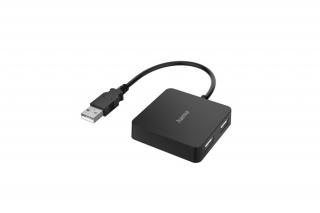 Hama USB HUB - 200121 V2 (4xUSB-A, USB 2.0, fekete)