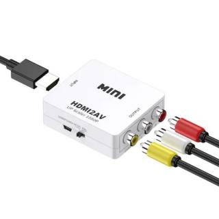 HDMI to AV RCA adapter Full HD 1080p videó jel konverter kábel Mini (HDMI2AV)
