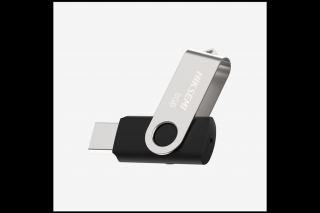 Hikvision HIKSEMI Pendrive - 32GB USB2.0, ROTARY M200S, Ezüst-Fekete