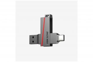 Hikvision HIKSEMI Pendrive - Dual Slim, 16GB, USB3.2 - Type-C, Ezüst