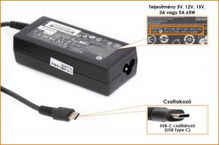 HP 20V 3.25A 65W USB-C (Type-C) laptop töltő (1P3K6AA)