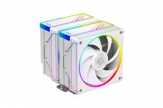 ID-Cooling CPU Cooler - FROZN A620 ARGB WHITE (29,9dB; max 132,52 m3/h; 4Pin csatlakozó, 6 db heatpipe, 2x12cm, PWM)