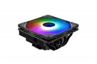 ID-Cooling CPU Cooler - IS-55 ARGB (Low profile, 31,2dB max, 92,76 m3/h; 4pin, 5 db heatpipe, 12cm, PWM, A-RGB)