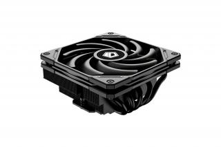 ID-Cooling CPU Cooler - IS-55 BLACK (Low profile, 31,2dB; max. 92,76 m3/h; 4pin csatlakozó, 5 db heatpipe, 12cm, PWM)