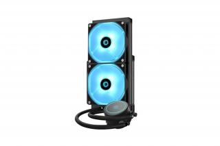 ID-Cooling CPU Water Cooler - AURAFLOW X 240 EVO (18-35,2dB; max. 126,57 m3/h; 2x12cm, RGB LED)