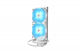 ID-Cooling CPU Water Cooler - AURAFLOW X 240 EVO SNOW (18-35,2dB; max. 126,57 m3/h; 2x12cm, RGB LED)