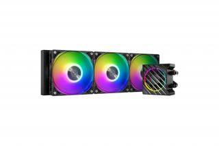 ID-Cooling CPU Water Cooler - DASHFLOW 360 XT (25dB; max. 144,41 m3/h; 3x12cm, fekete)