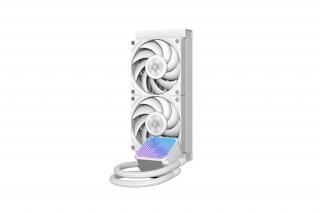 ID-Cooling CPU Water Cooler - DX240 MAX WHITE (35.2dB; max. 144,41 m3/h; 2x12cm, fehér)