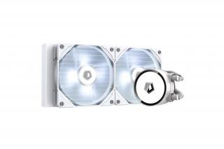 ID-Cooling CPU Water Cooler - FROSTFLOW X 240 XT SNOW (35,2dB; max. 129,39 m3/h; 2x12cm, fehér LED)