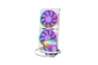 ID-Cooling CPU Water Cooler - PINKFLOW 240 DIAMOND PURPLE (16,3-33,5dB; max. 93,78 m3/h; 2x12cm)