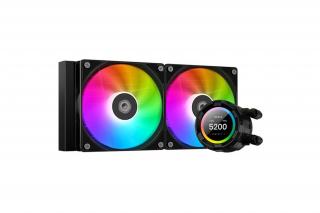 ID-Cooling CPU Water Cooler - Space SL240 XE (25dB; max. 129,39 m3/h; 2x12cm, A-RGB LED, fekete)