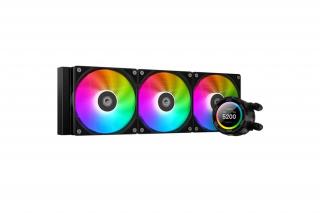 ID-Cooling CPU Water Cooler - Space SL360 XE (35,2dB; max. 129,39 m3/h; 3x12cm, A-RGB LED, fekete)