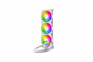 ID-Cooling CPU Water Cooler - ZOOMFLOW 360 XT V2 WHITE (25dB; max. 115,87 m3/h; 3x12cm, A-RGB LED, fehér)