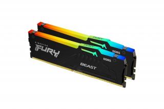 Kingston Memória Desktop - 32GB Kit DDR5 FURY Beast RGB (2x16GB, 6000MHz, CL30)
